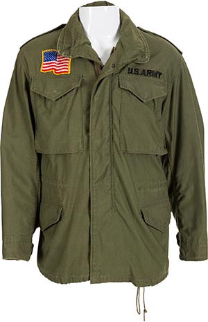 U.S. Army flag patch jacket Stallone wore as John Rambo